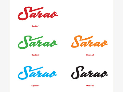 Sarao logtype study lettering