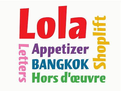 Lola, a reborn typeface lettering typedesign