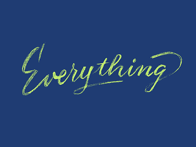 Everything lettering vynils words
