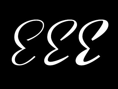 Eee Tipofino calligraphy capital letters capitals lettering monogram tipofino