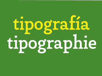 Tipografia Tipographie