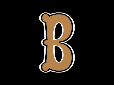 B lettering type design