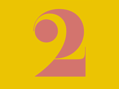 2 (version 3 based on version 1) lettering type design
