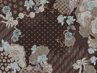 batik abstract batik design drawing fashion flower illustration pattern surface design textile