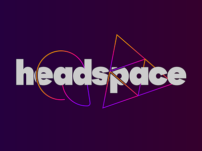 Headspace logo and branding brand color icon identity illustration line logo logotype vibrant