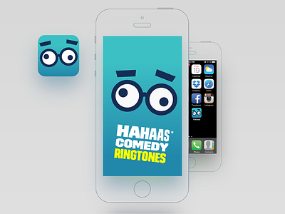 Comedy Ringtone app app branding icon ios iphone logo splash visual design