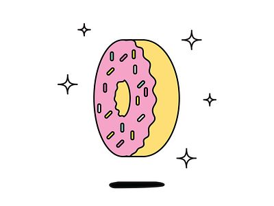 No Negative Feedback Donut donut doughnut pink sparkle sprinkle tasty