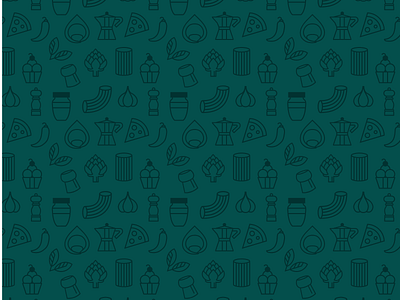 Pasta related icons illustration