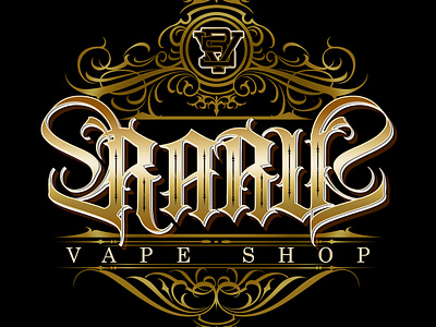 lettering for raruvape store