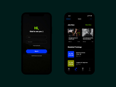 Sport App fitness app mobile app design sport app ui design