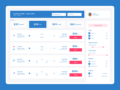 Interface for travel platform