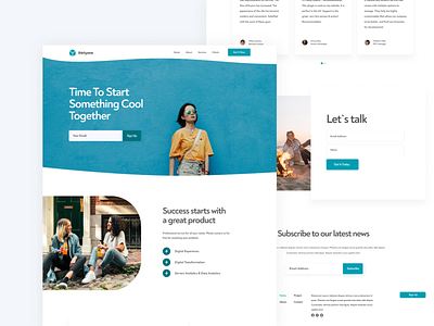 Thirtyone Landing Page Design business company development figma homepage landing ui website