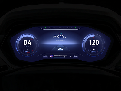 Car UI Concept/HMI/车载界面设计 app background system branding car dashboard car scene car ui concept dash board dashboard design data visualization design drribble hmi scene design ui ux vector