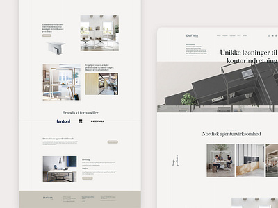 Landing page - Emfima Living branding design graphic design ux webdesgin website