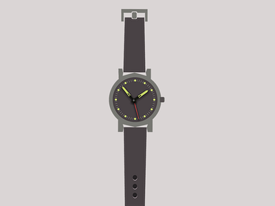 Wrist watch graphic design logo ui