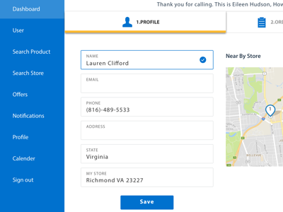 CRM Dashboard - wip app crm dashboard flat ios ui ux web design