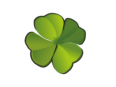 Logo 4leaf clover illustration logo