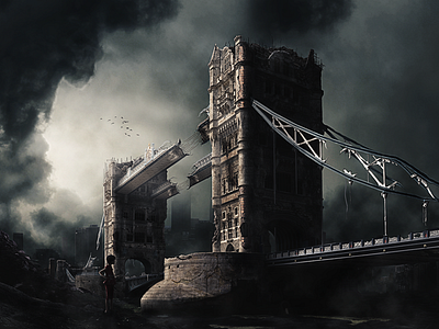 22 Century design digitalart graphic manipulation towerbridge