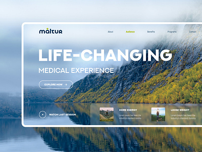 UX/UI design for life-changing medical experience brand