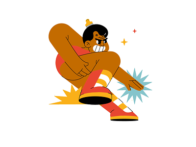 Carlos Colón character composition design illustration illustrator procreate puerto rico vector wrestler wrestling wwe