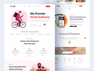 Food Delivery Landing Page