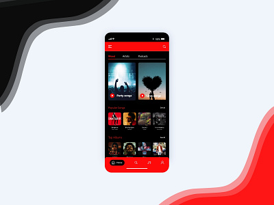 Music App android app design app design modern design music app music player song poster uidesign uiux