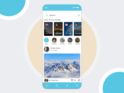 Frendshare mockup chat app chatting app instagram line social media design