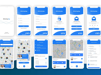 Parcel pick and Delivery App Design android app design delivery delivery app delivery service ios app design pick and deliver uber app design uiux uiuxdesign