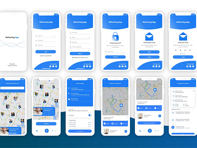 Parcel pick and Delivery App Design