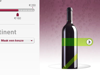 Wine Online homepage navigation webdesign website