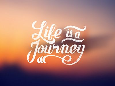 Calligraphy - Life Is A Journey calligraphy design lettering