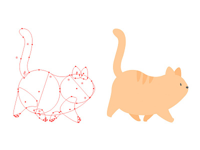 Illustratio - Cat Posture Illustration Practice cat character design illustration
