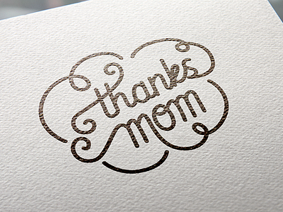 Lettering - Thanks Mom (WIP) lettering mom mothersday thanks wip
