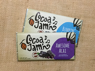 Package Design - Cocoa Jam'n branding cocoajamn package design sonique design