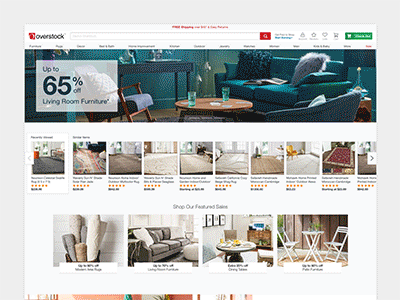 Homepage Design design ecommerce homepage online retailer web design