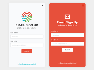 Sonique Design - Email Sign Up form signup soniquedesign ui