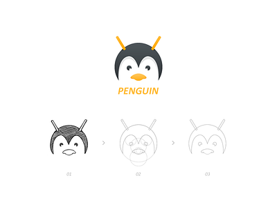 "Penguin route"logo design