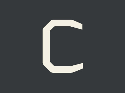 c lettering logo design