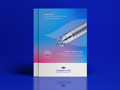 folder neoplas branding branding and identity corporate flyer design healthcare keyvisual minimal print design