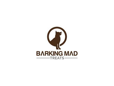 Barking Mad Treats branding clean concept design flat logo minimal minimalist typography vector