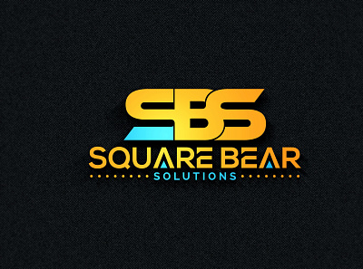 Square Bear Solutions branding clean concept design flat logo minimal minimalist typography vector