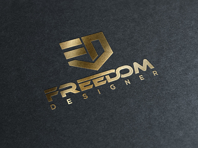 Freedom Designer branding clean concept design flat logo minimal minimalist typography vector