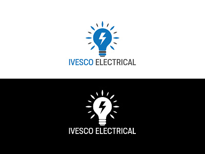 IVESCO Electrical branding clean concept design flat logo minimal minimalist typography vector