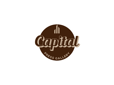 Capital Press gallery branding clean concept design flat logo minimal minimalist typography vector