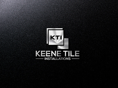 Keene Tile Installations branding clean concept design flat logo minimal minimalist typography vector