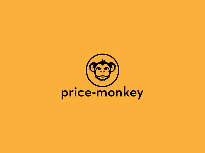 monkey branding clean concept design flat logo minimal minimalist typography vector