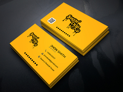 business card design branding clean concept design logo