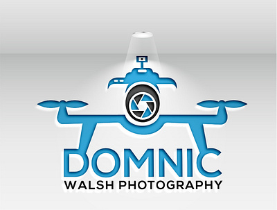 drone logo concept design logo minimal typography vector