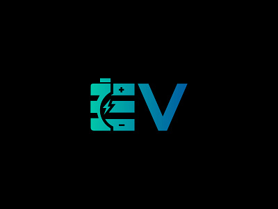 EV-Calgary clean concept design logo minimal typography vector