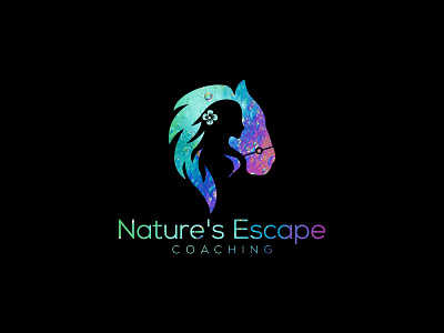 Nature's-Escape-Coaching clean concept design logo minimal typography vector